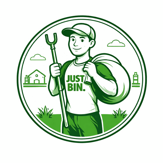 JustBin Mascot Logo